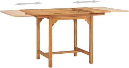 vidaXL Teak Massiv Gartenmöbel Set 5-TLG. Sitzgruppe