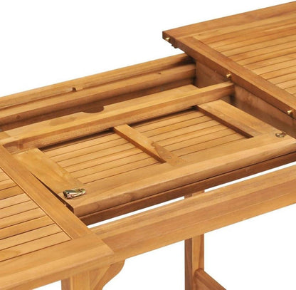 vidaXL Teak Massiv Gartenmöbel Set 5-TLG. Sitzgruppe