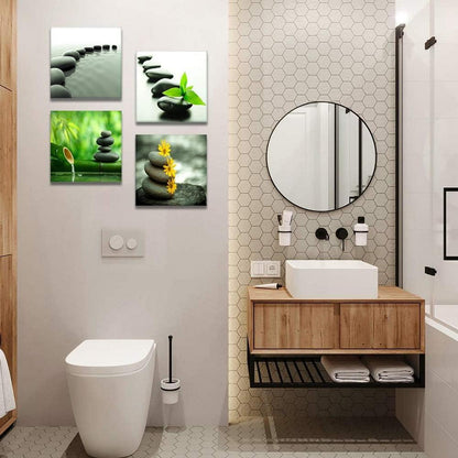 Moderne Leinwandbilder Schwarz-Weiß Zen-Kultur Japanisches Design