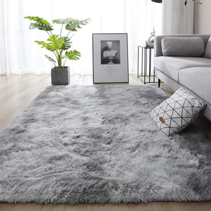 Shaggy Teppich Grau Weiß 160x230cm – Weich & Rutschfest