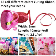12 Rollen Geschenkband Ringelband Bunt 10m DIY Hochzeit