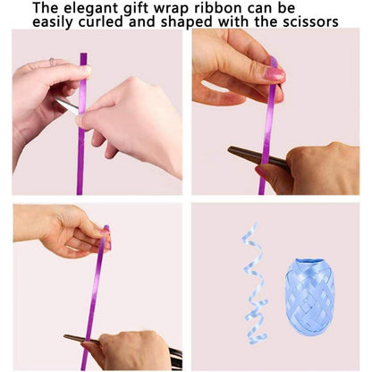 12 Rollen Geschenkband Ringelband Bunt 10m DIY Hochzeit