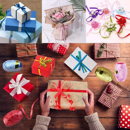 12 Rollen Geschenkband Ringelband Bunt 10m DIY Hochzeit