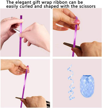 12er Set Curling Ribbon für Geschenkverpackung und Dekoration