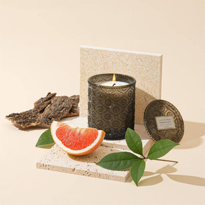 Duftkerze Grapefruitblätter 55h Brenndauer Weihnachten Geschenk 230g