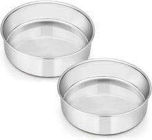 Homikit Edelstahl Rund Backformen Set 16cm 2er-Set SEO