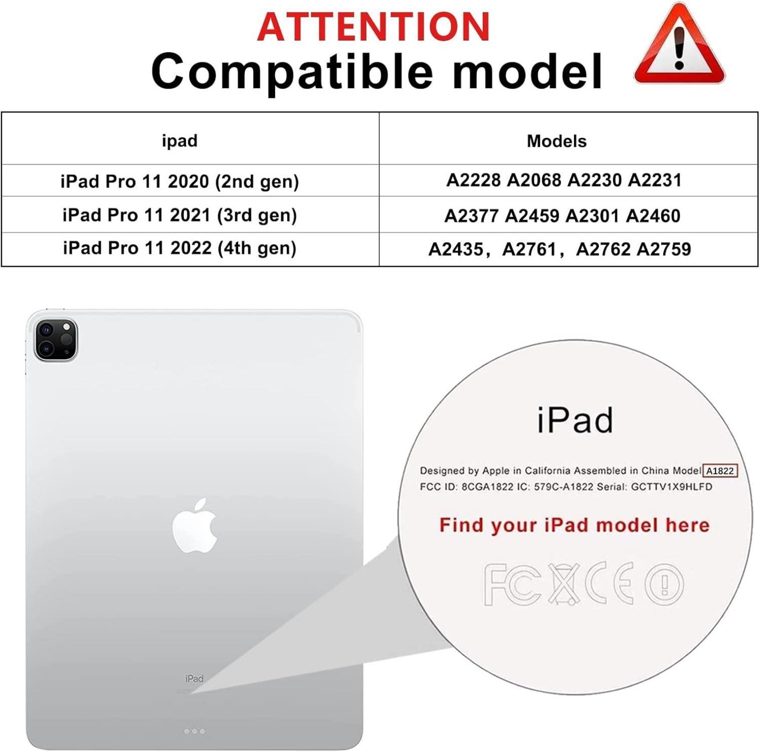 SPARIN iPad Pro 11 Zoll Schutzfolie Set - 4 Stück 9H