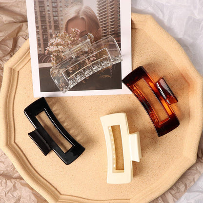 4er Set Große Acryl Haarklammern Französisch Design, rutschfest