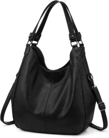 Vintage Damen Handtasche Shopper Lederimitat Groß Magnetisch