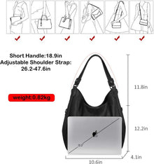 Damen Vintage Shopper Handtasche Groß Lederimitat