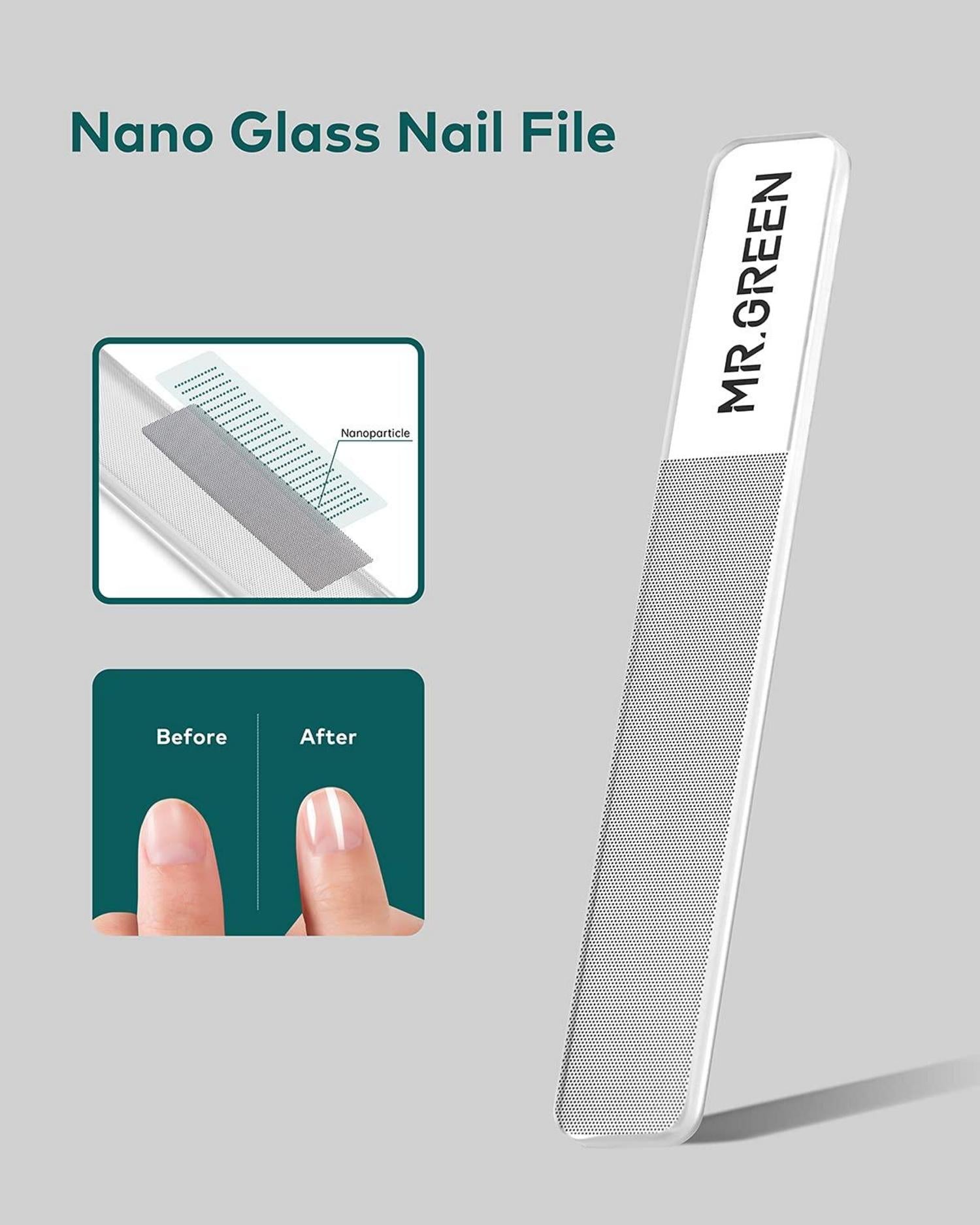 MR.GREEN Nano Glas Nagelfeile & Nagelpuffer Polierer