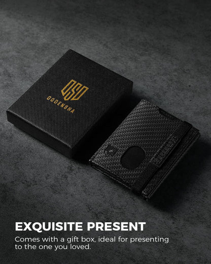 Mini Geldbörse mit RFID-Schutz Münzfach Kartenetui Herren Slim Wallet