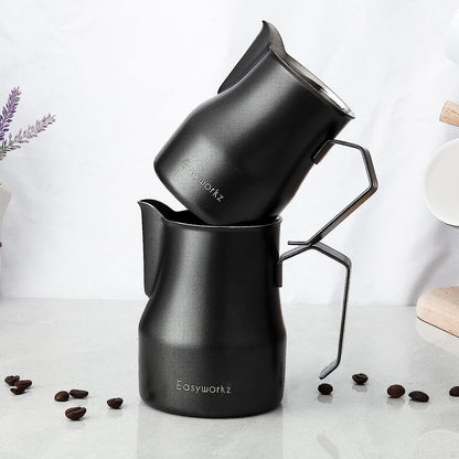 Milchaufschäumkrug Edelstahl 350ml Espresso Kaffee Latte Tasse