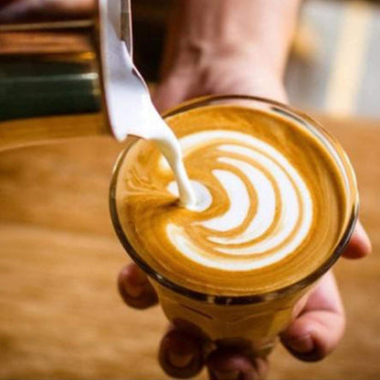 Milchkännchen Edelstahl 450ml für Kaffee Latte Cappuccino