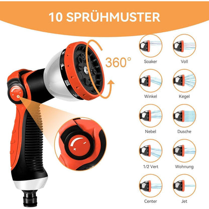 Flexibler Gartenschlauch 15m Latex Wasserschlauch