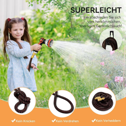 Flexibler Gartenschlauch 15m Latex Wasserschlauch