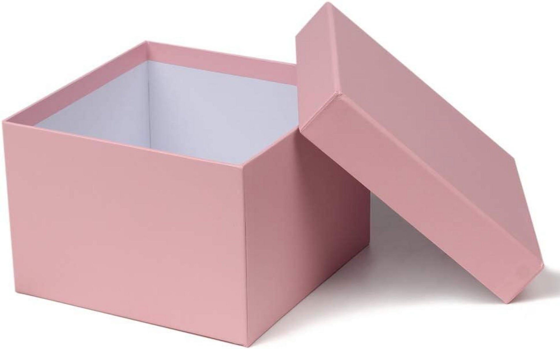 Rechteckige Geschenkboxen Karton 4er Set in Rosa