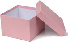 Rechteckige Geschenkboxen Karton 4er Set in Rosa