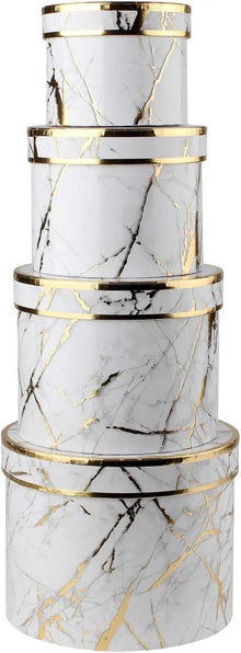 Aufbewahrungsboxen mit Deckel 4er Set Geschenkbox Pappschachteln