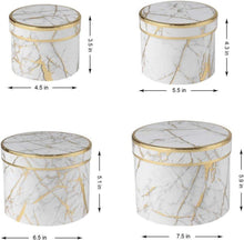 Runde Aufbewahrungsboxen Geschenkschachteln Karton Set 4er