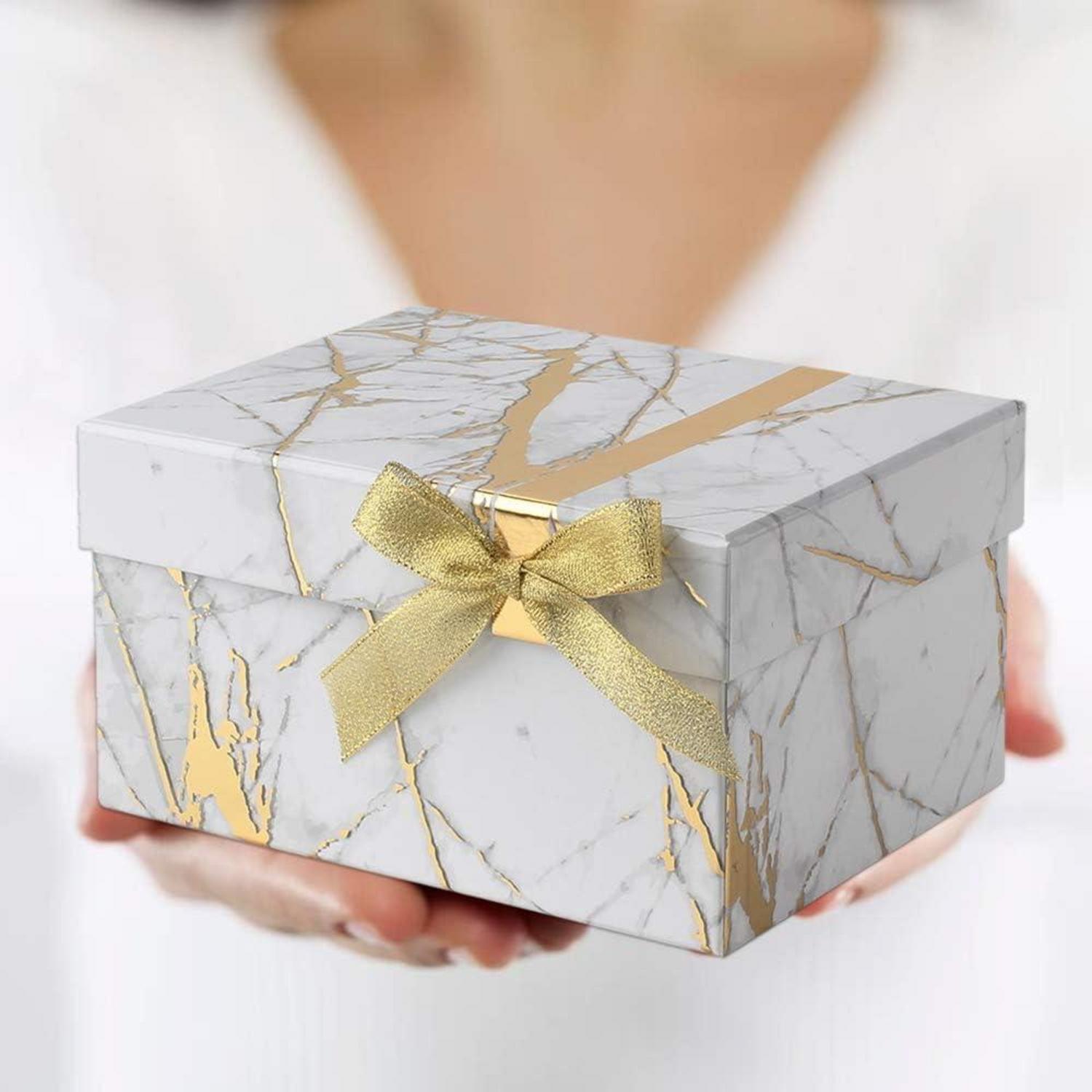 Rechteckige Geschenkbox Aufbewahrungsbox 5er Set versch. Größen und