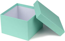 Rechteckige Aufbewahrungsboxen Karton 4er Set Blau