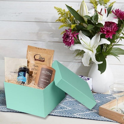 Rechteckige Geschenkbox Aufbewahrungsbox Pappschachteln 4er Set - Blau