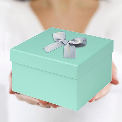 Aufbewahrungsboxen 4er Set Geschenkboxen Blau Pappschachteln