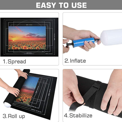 Puzzle Roll Storage Mat für 2000 Teile, tragbare Puzzlematte