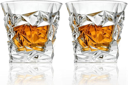 Whisky Gläser Set Ice Rock Design 2er Scotch Vintage Style 280ml