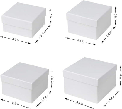 Rechteckige Aufbewahrungsboxen Karton Geschenkbox 4er Set