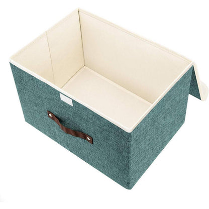 Faltbare Aufbewahrungsbox mit Deckel und Griff, 38x25x25