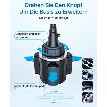 Auto Handyhalter Getränkehalter verstellbar Schwanenhals
