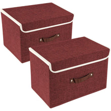 Faltbare Aufbewahrungsbox mit Deckel stoff 38x25x25cm