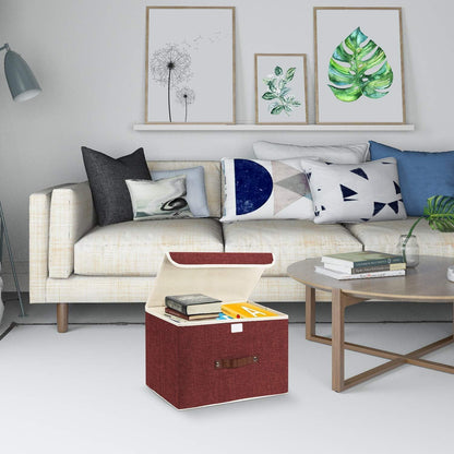 Faltbare Aufbewahrungsbox mit Deckel stoff 38x25x25cm