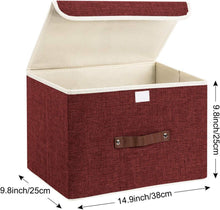 Faltbare Aufbewahrungsbox mit Deckel stoff 38x25x25cm