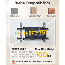 TV Wandhalterung 765mm Arm Schwenkbar Neigbar für 37-75 Zoll