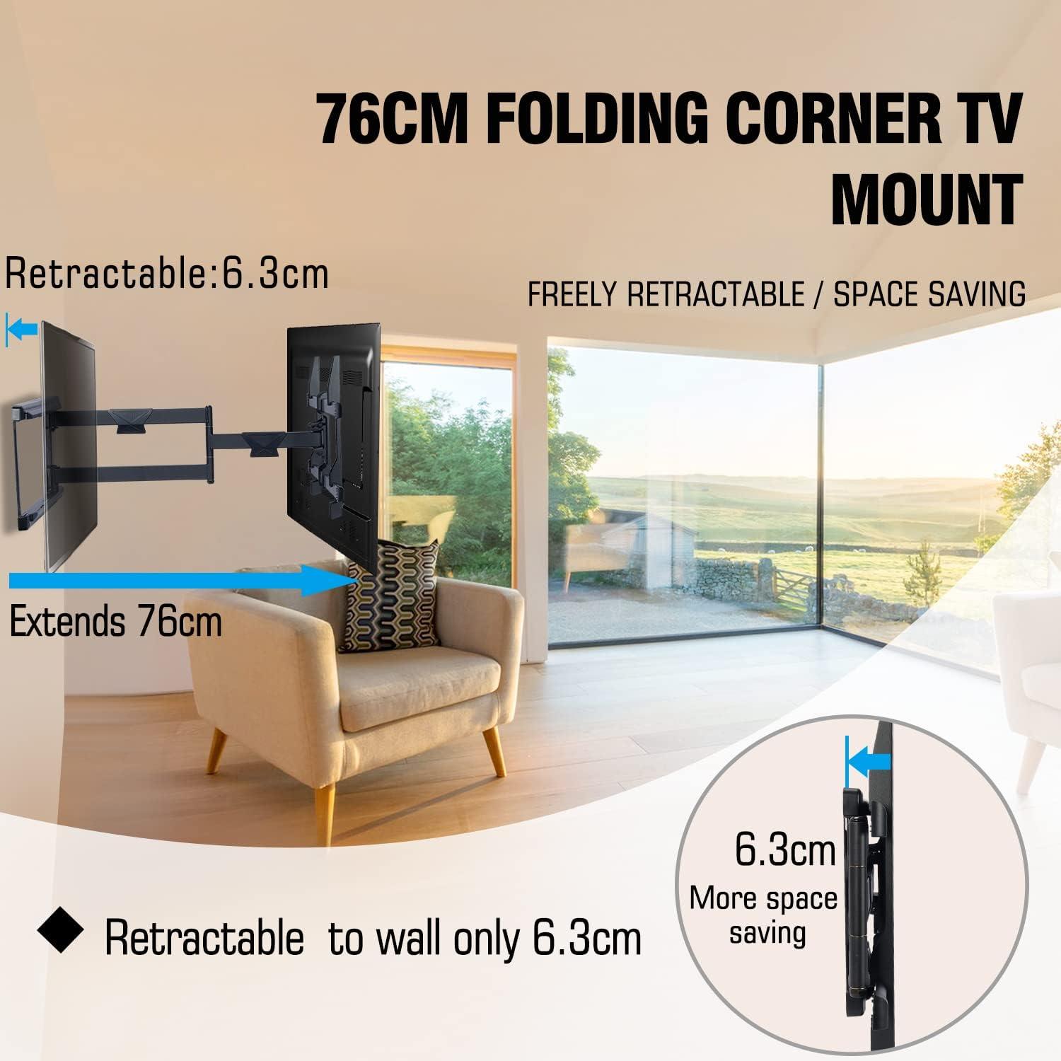 TV Wandhalterung 765 mm Schwenkbar Neigbar 37-75 Zoll Max. VESA