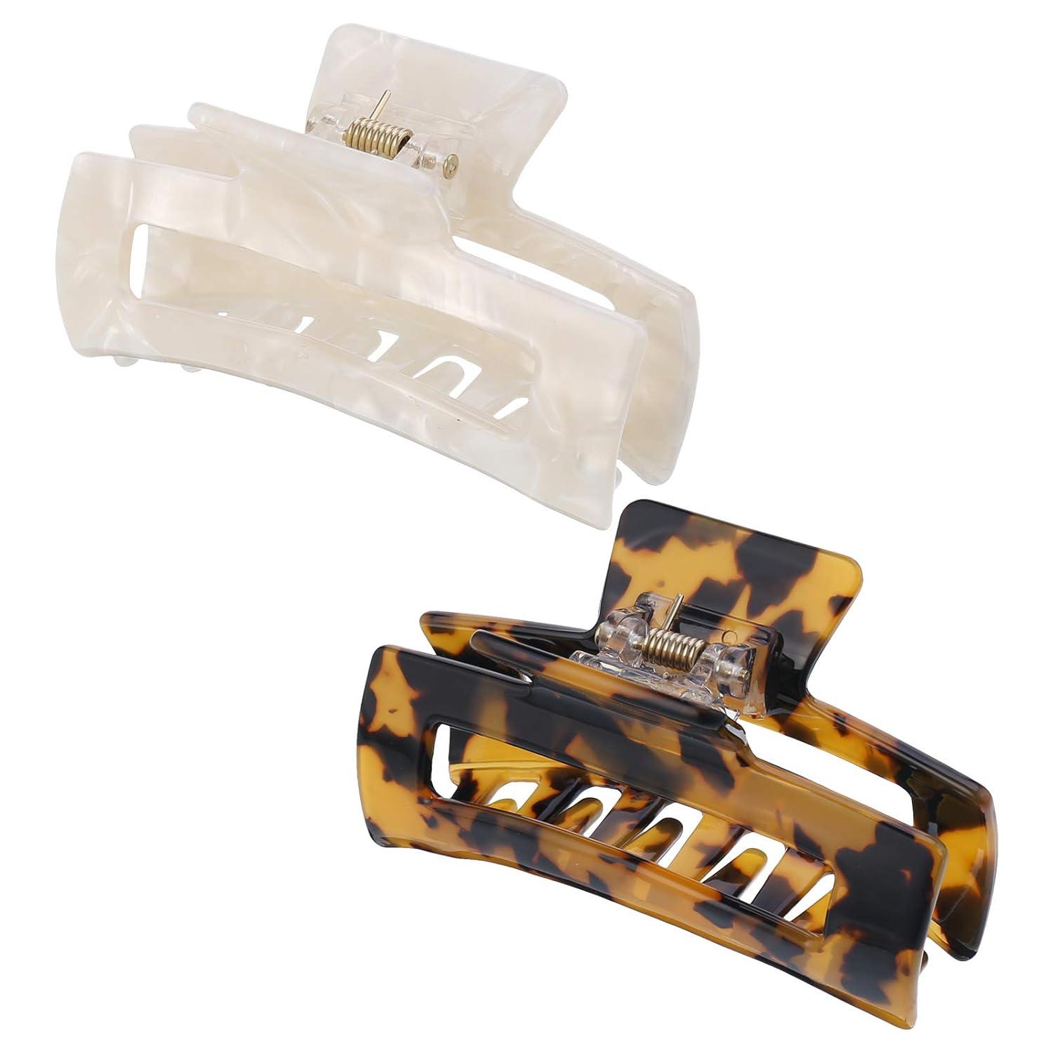 2er Set Große Acetat Haarklauenclips Damen - Dekoration & Feste Haare