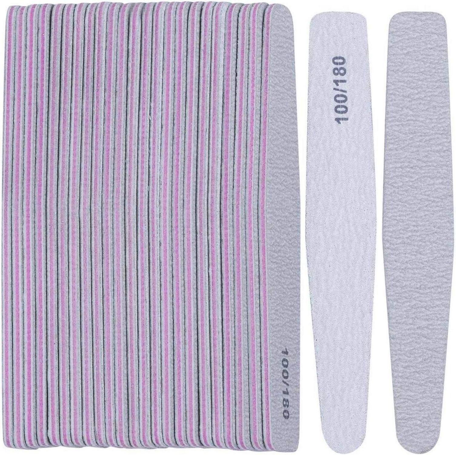 Nagelfeilen 25 Stück 100/180 Körnung für Gelnägel
