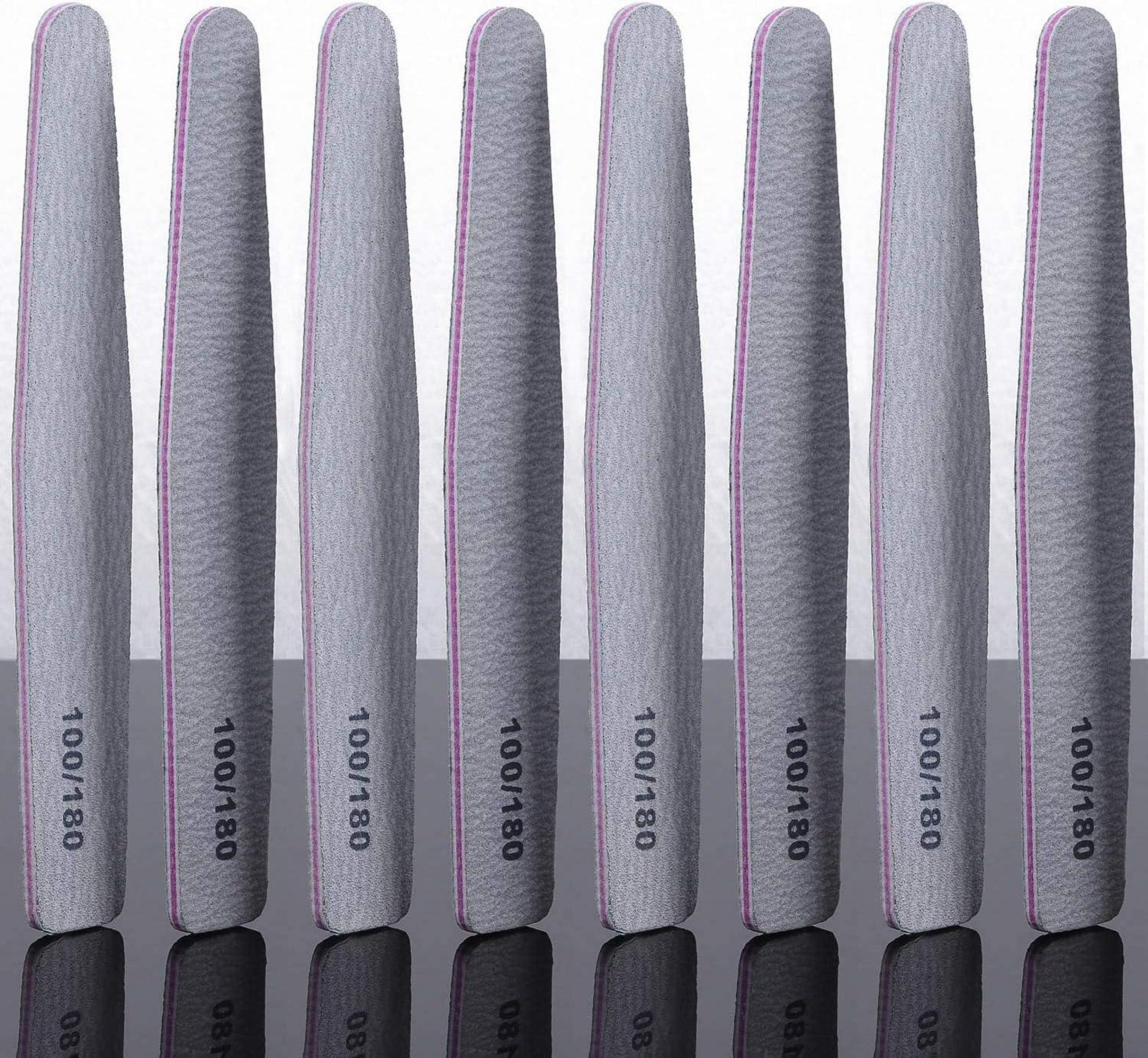 25er Pack Nagelfeilen 100/180 Körnung für Gelnägel Maniküre Pediküre
