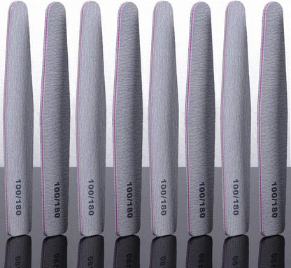 25er Pack Nagelfeilen 100/180 Körnung für Gelnägel Maniküre Pediküre