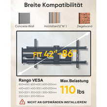 TV Wandhalterung Schwenkbar Neigbar Nivellierbar Voll