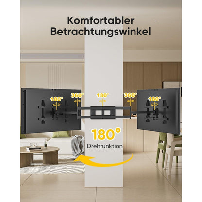TV Wandhalterung Schwenkbar Neigbar Nivellierbar Voll