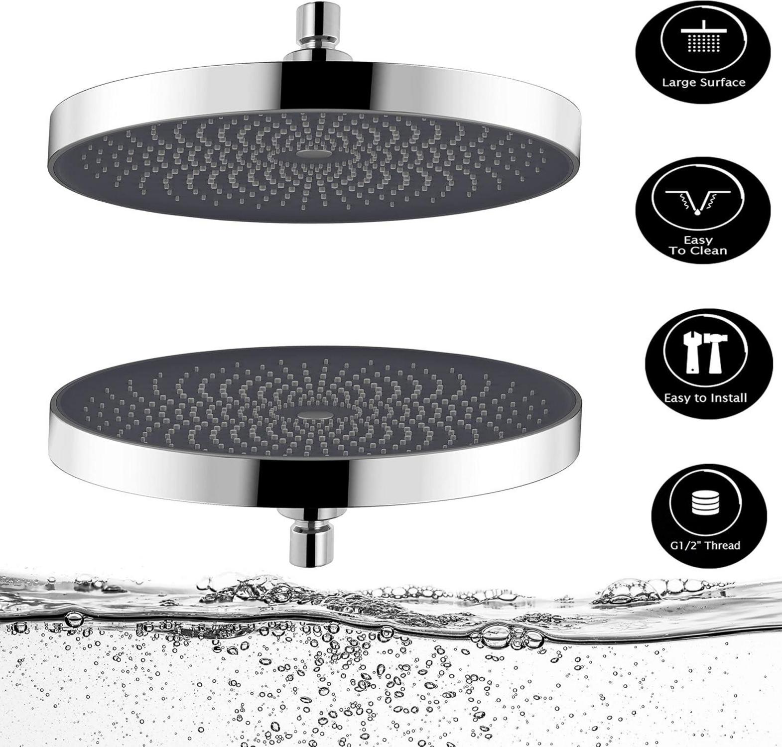 Regendusche Kopfbrause Rund 260mm Chrom Spa Duschkopf Massagedusche
