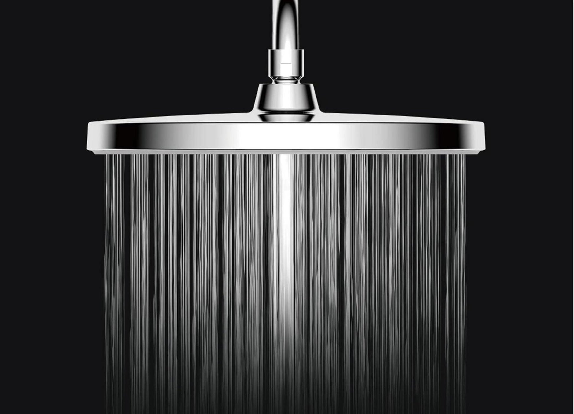 Krobec Rund Kopfbrause Duschkopf 260 mm Regendusche Chrom