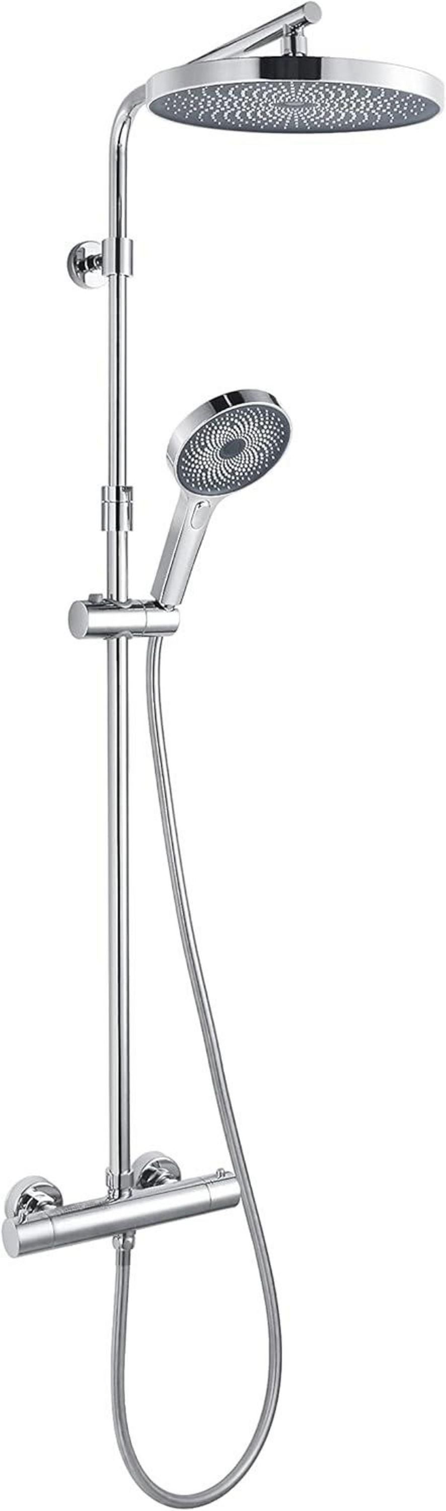 Kopfbrause Rund 260mm Durchmesser SPA Regendusche Chrom