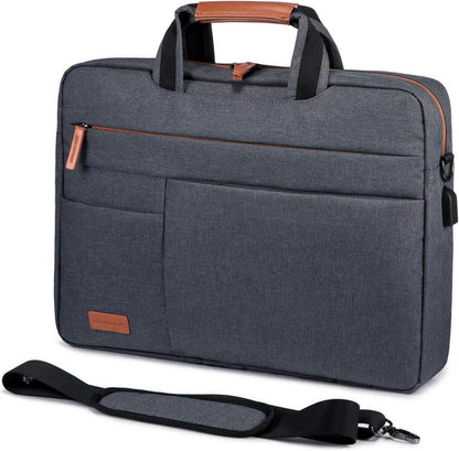15.6 Zoll Laptop Tasche Wasserdicht Dunkelgrau Herren