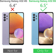 Samsung Galaxy A32 5G Lederhülle Blau Flip Wallet Case mit