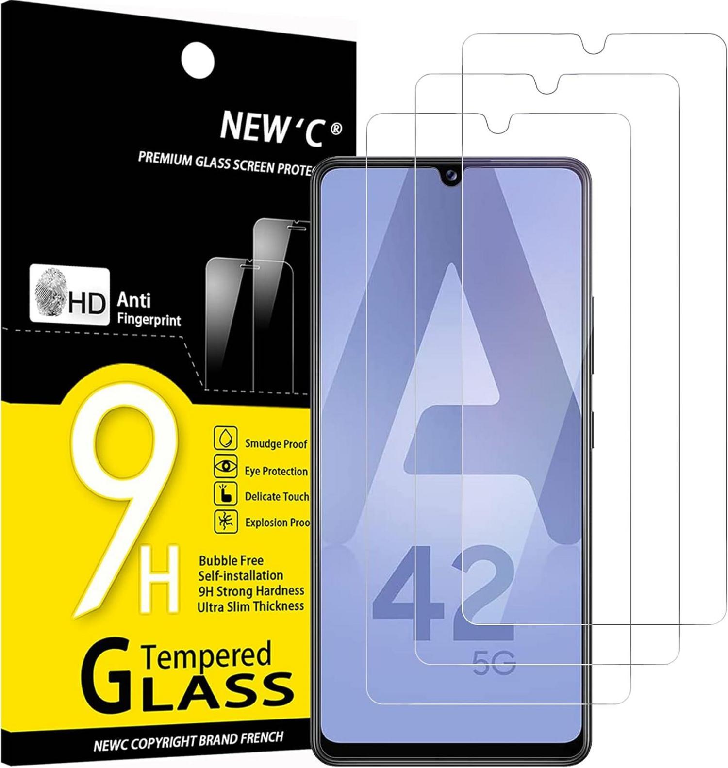 Panzer Schutzglas Samsung Galaxy A42 5G M12 3er Set